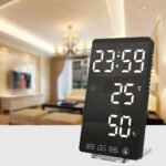 Multifunctional LED Makeup Mirror Digital Snooze Alarm Clock- USB Plugged-in_3