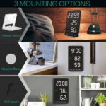Multifunctional LED Makeup Mirror Digital Snooze Alarm Clock- USB Plugged-in_8