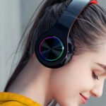 Wireless BT USB Rechargeable LED Sports and Gaming Headset_2