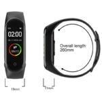 M4 Sports Color Screen Tracker Smart Bracelet- USB Charging_5