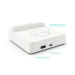 Digital Alarm Clock with Wireless Charger for QI Devices- USB Powered_6