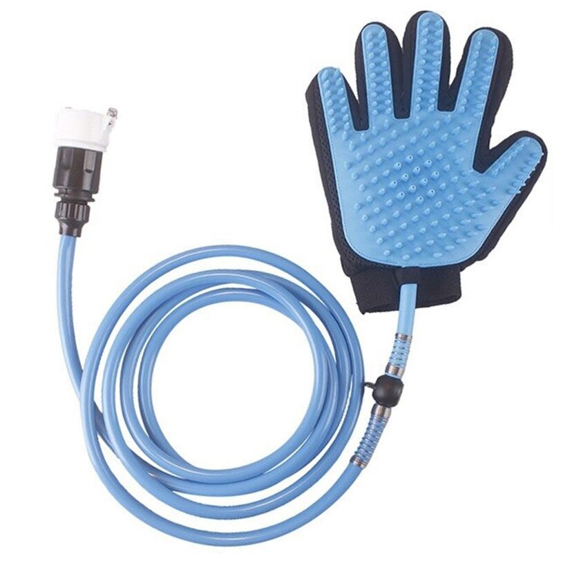 3-in-1 Pet Bathing Tool Sprayer Massage Glove and Pet Hair Remover_2