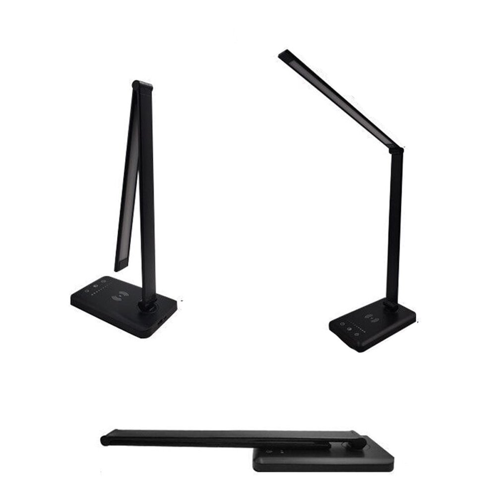 Multifunctional LED Desk Lamp with Wireless Charger USB Rechargable_1