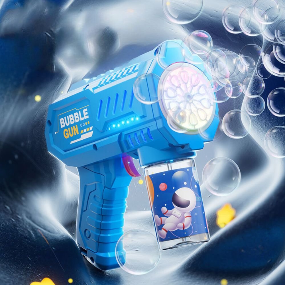 Kids Electric Bubble Gun with 10-Hole Handheld Design_1