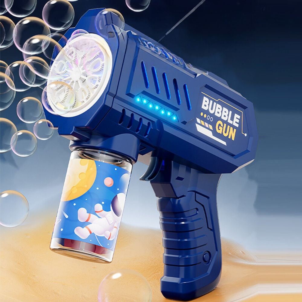 Kids Electric Bubble Gun with 10-Hole Handheld Design_3