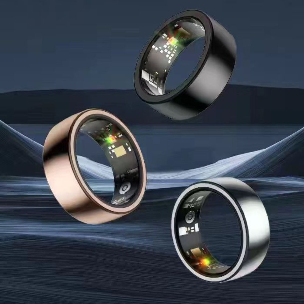 5ATM Waterproof Health Monitor Smart Ring with Charging Case_9