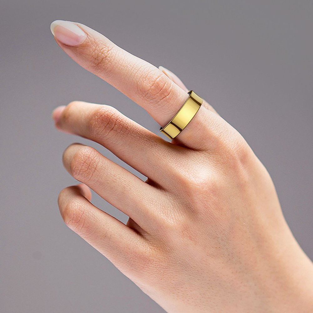 5ATM Waterproof Health Monitor Smart Ring with Charging Case_7
